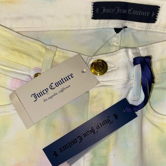 JUICY COUTURE PASTEL TIE DYE SKINNY JEANS! NWT! - Picture 6 of 6